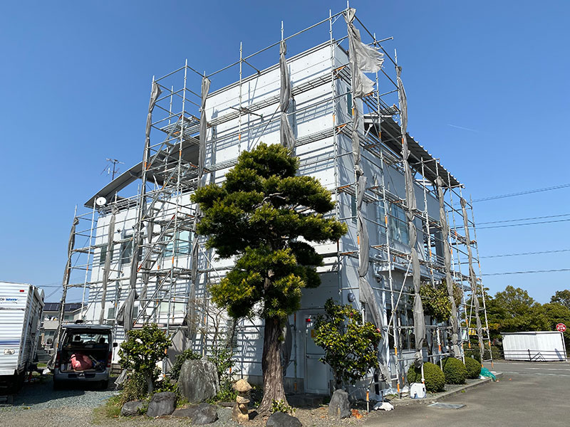 足場組立全景